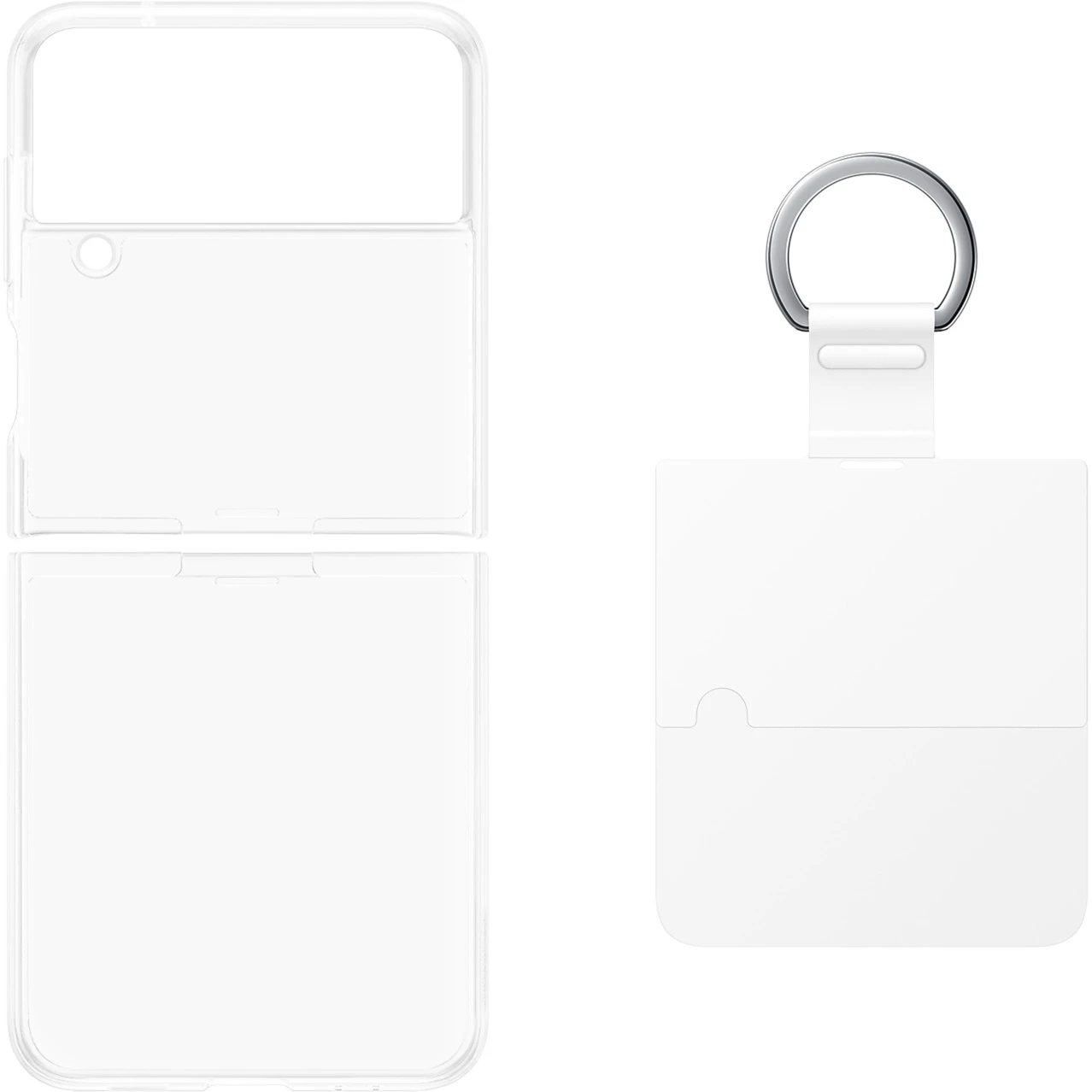 SAMSUNG Galaxy Z Flip4 Handyhülle - Transparentes Clear Cover mit Ring | Schutzhülle für Samsung Galaxy Z Flip4 1 SAMSUNG Galaxy Z Flip4 Handyhülle - Transparentes Clear Cover mit Ring | Schutzhülle für Samsung Galaxy Z Flip4