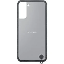 SAMSUNG Clear Protective Cover für Galaxy S21+ 5G - Transparente Handyhülle mit Schwarz Akzent