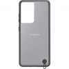 SAMSUNG Clear Protective Cover für Galaxy S21 Ultra 5G - Transparente Handyhülle mit schwarzem Rand