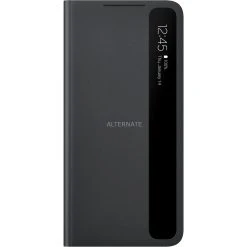 SAMSUNG Clear View Cover für Galaxy S21+ 5G - Elegante Handyhülle in Schwarz