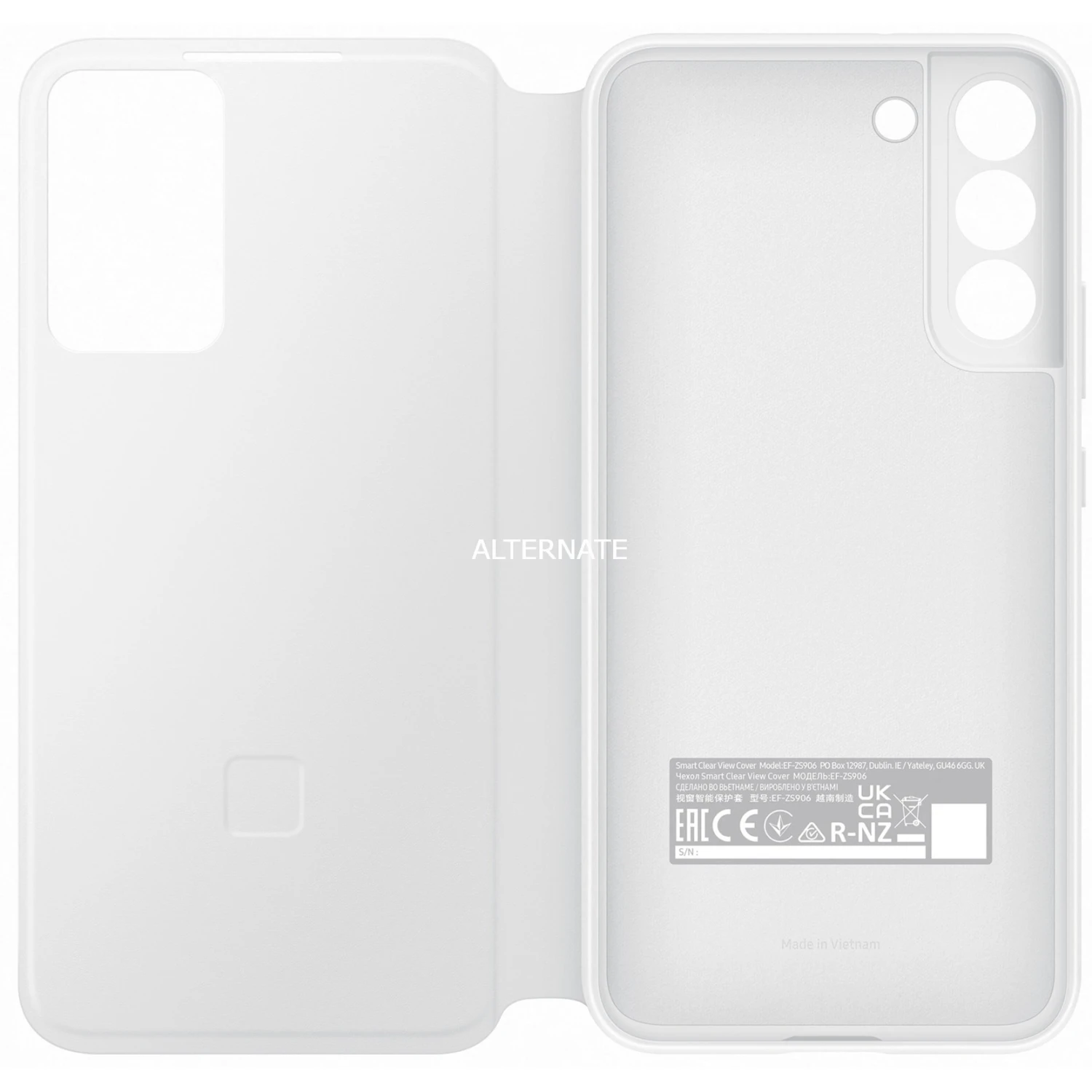 SAMSUNG Clear View Cover Handyhülle (weiß) für Galaxy S22+ | Offizielles Zubehör 4 SAMSUNG Clear View Cover Handyhülle (weiß) für Galaxy S22+ | Offizielles Zubehör – Bild 4