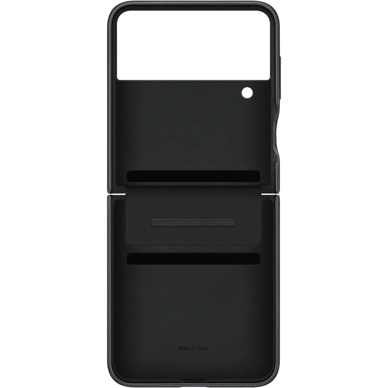 SAMSUNG Flap Leather Cover für Galaxy Z Flip4 - Elegante Handyhülle in Schwarz 1 SAMSUNG Flap Leather Cover für Galaxy Z Flip4 - Elegante Handyhülle in Schwarz