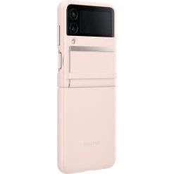 SAMSUNG Flap Leather Cover Handyhülle für Galaxy Z Flip4 (pfirsich) | Elegant & Schutz -Smartphone Zubehör Verkaufsgeschäft SAMSUNG Flap Leather Cover Handyh lle@@1865048 3