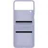 SAMSUNG Flap Leather Cover für Galaxy Z Flip4 - Elegante Handyhülle in Violett
