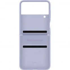 SAMSUNG Flap Leather Cover für Galaxy Z Flip4 - Elegante Handyhülle in Violett