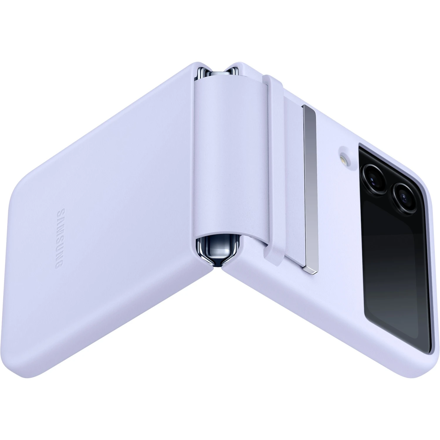 SAMSUNG Flap Leather Cover für Galaxy Z Flip4 - Elegante Handyhülle in Violett 2 SAMSUNG Flap Leather Cover für Galaxy Z Flip4 - Elegante Handyhülle in Violett – Bild 2