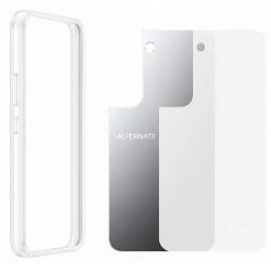 SAMSUNG Frame Cover Handyhülle transparent für Galaxy S22 | Schützende Handy Hülle