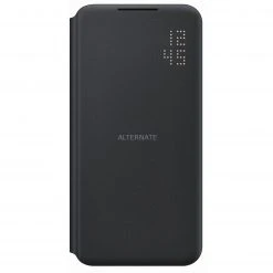 SAMSUNG LED View Cover Handyhülle für Galaxy S22+ (schwarz) – Schutzhülle mit LED-Benachrichtigungen