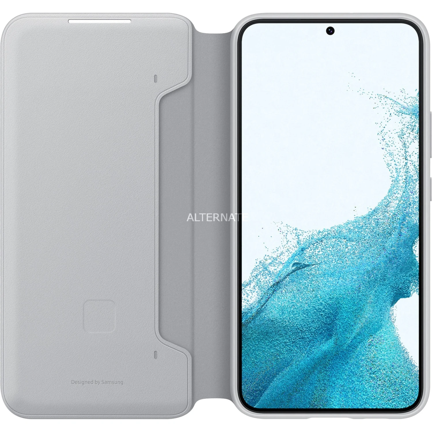 SAMSUNG LED View Cover Handyhülle für Galaxy S22+ | Hellgrau | Schutzhülle mit LED-Display 3 SAMSUNG LED View Cover Handyhülle für Galaxy S22+ | Hellgrau | Schutzhülle mit LED-Display – Bild 3