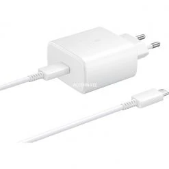 SAMSUNG EP-TA845 45W USB-C Schnellladegerät (weiß) - Handy Ladegerät mit Schnellladefunktion