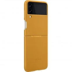 SAMSUNG Leather Cover für Galaxy Z Flip3 5G - Dunkelgelb | Premium Handyhülle -Smartphone Zubehör Verkaufsgeschäft SAMSUNG Leather Cover Handyh lle@@1793916 3