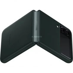 SAMSUNG Leather Cover für Galaxy Z Flip3 5G - Premium Handyhülle in Grün -Smartphone Zubehör Verkaufsgeschäft SAMSUNG Leather Cover Handyh lle@@1794155 3