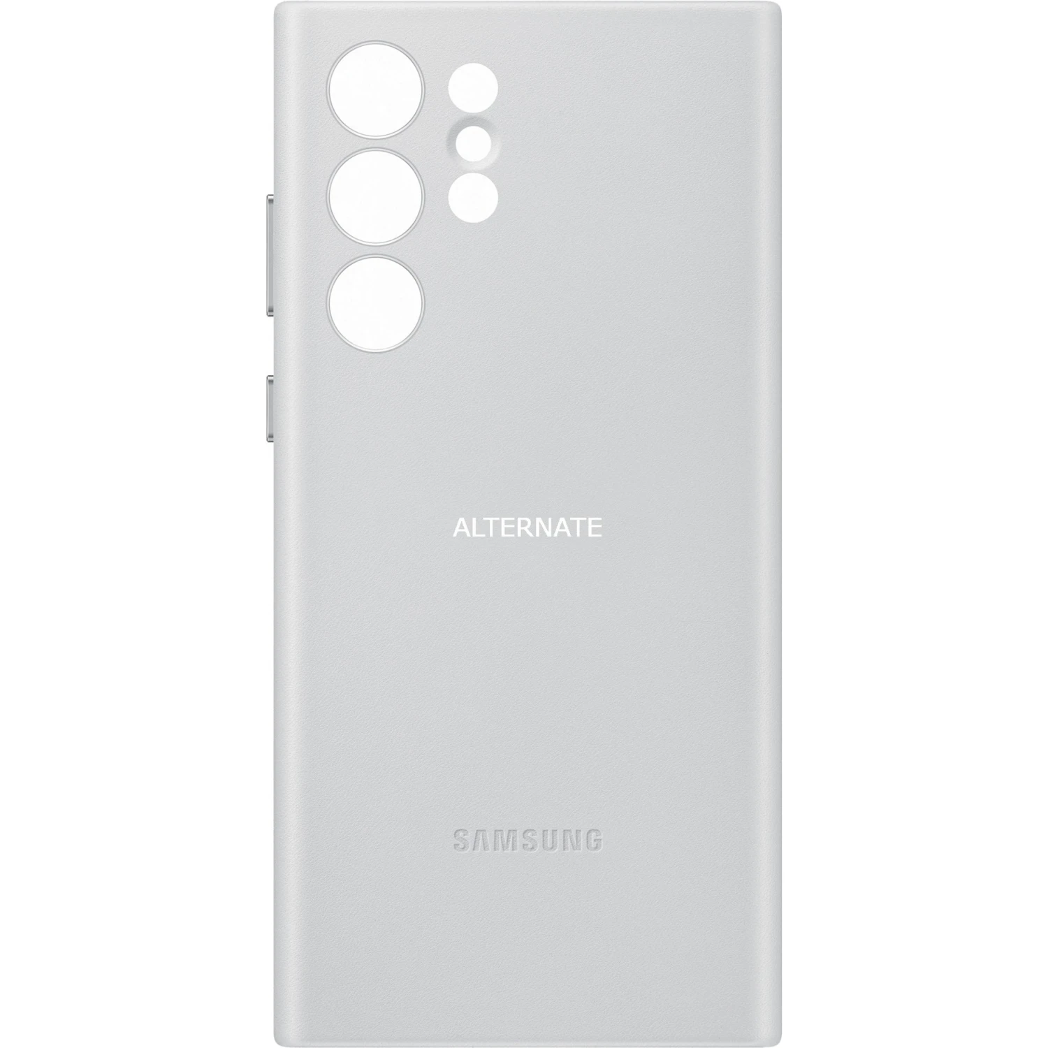 SAMSUNG Leather Cover für Galaxy S22 Ultra - Graue Handyhülle aus Leder 1 SAMSUNG Leather Cover für Galaxy S22 Ultra - Graue Handyhülle aus Leder