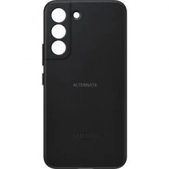 SAMSUNG Leather Cover für Galaxy S22 - Elegante Handyhülle in Schwarz