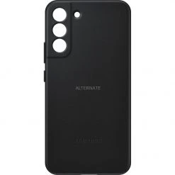 SAMSUNG Leather Cover für Galaxy S22+ | Premium Handyhülle in Schwarz | Elegantes Design