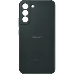 SAMSUNG Leather Cover für Galaxy S22+ | Dunkelgrüne Handyhülle | Premium Lederhülle