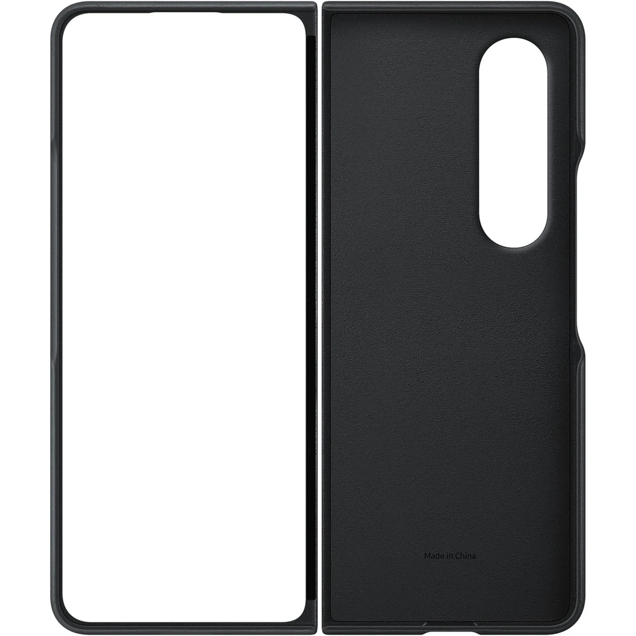 SAMSUNG Leather Cover für Galaxy Z Fold4 - Elegante Handyhülle in Schwarz 1 SAMSUNG Leather Cover für Galaxy Z Fold4 - Elegante Handyhülle in Schwarz