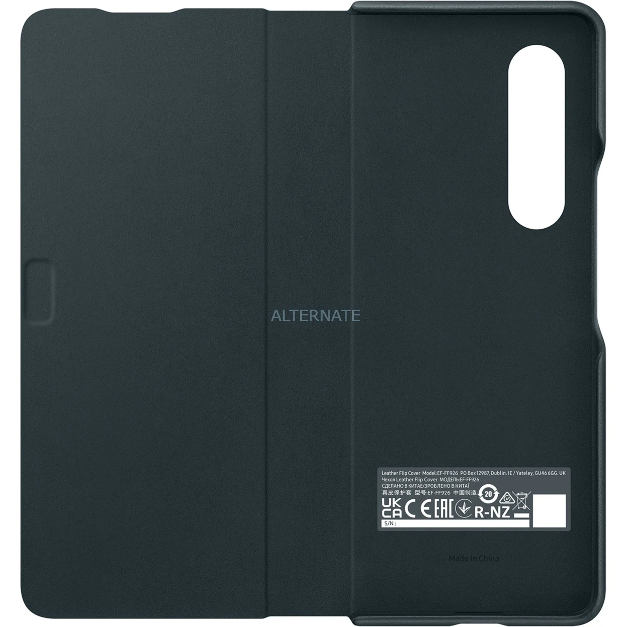 SAMSUNG Leather Flip Cover Handyhülle für Galaxy Z Fold3 5G (grün) | Premium Lederhülle 4 SAMSUNG Leather Flip Cover Handyhülle für Galaxy Z Fold3 5G (grün) | Premium Lederhülle – Bild 4