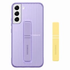 SAMSUNG Protective Standing Cover für Galaxy S22+ | Handyhülle in Violett | Strapazierfähig & Elegant