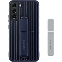 SAMSUNG Protective Standing Cover für Galaxy S22+ | Handyhülle in Dunkelblau | Robuste Schutzhülle mit Standfunktion