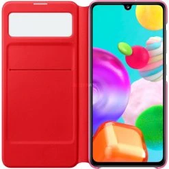 SAMSUNG S View Wallet Cover für Galaxy A41 - Elegante Handyhülle mit Sichtfenster (Weiß) -Smartphone Zubehör Verkaufsgeschäft SAMSUNG S View Wallet Cover Handyh lle@@odhwou 2