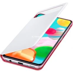 SAMSUNG S View Wallet Cover für Galaxy A41 - Elegante Handyhülle mit Sichtfenster (Weiß) -Smartphone Zubehör Verkaufsgeschäft SAMSUNG S View Wallet Cover Handyh lle@@odhwou 3