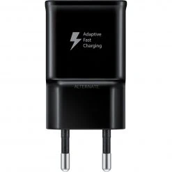 SAMSUNG Schnellladeadapter 15W - Handy Ladegerät mit Ladestation (schwarz)