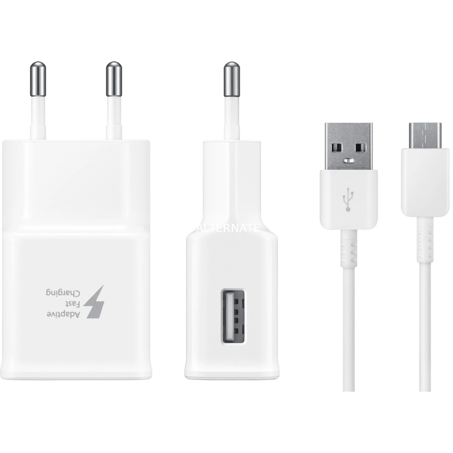 SAMSUNG Schnellladegerät EP-TA20E (15 W, weiß) inkl. USB-A zu USB-C Kabel – Handy Ladegerät 1 SAMSUNG Schnellladegerät EP-TA20E (15 W, weiß) inkl. USB-A zu USB-C Kabel – Handy Ladegerät