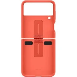 SAMSUNG Silikon Handyhülle mit Ring, Rot – Kompatibel mit Galaxy Z Flip3 5G | Schützende Handy Hülle -Smartphone Zubehör Verkaufsgeschäft SAMSUNG Silicone Cover Ring Handyh lle@@1794206 3