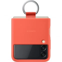 SAMSUNG Silikon Handyhülle mit Ring, Rot – Kompatibel mit Galaxy Z Flip3 5G | Schützende Handy Hülle -Smartphone Zubehör Verkaufsgeschäft SAMSUNG Silicone Cover Ring Handyh lle@@1794206 4