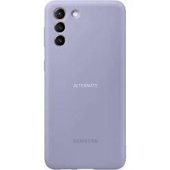 SAMSUNG Silikon Handyhülle für Galaxy S21+ 5G - Violett | Schützende Handy Cover