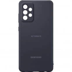 SAMSUNG Silikon Handyhülle für Galaxy A72 - Schwarz | Robuste Handy Hüllen