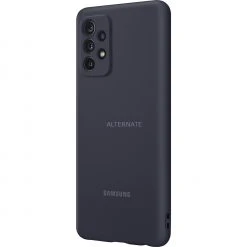 SAMSUNG Silikon Handyhülle für Galaxy A72 - Schwarz | Robuste Handy Hüllen -Smartphone Zubehör Verkaufsgeschäft SAMSUNG Silicone Cover Handyh lle@@1752107 4