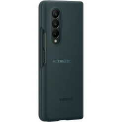 SAMSUNG Silikon Handyhülle für Galaxy Z Fold3 5G - Schützende Hülle in Grün
