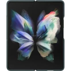 SAMSUNG Silikon Handyhülle für Galaxy Z Fold3 5G - Schützende Hülle in Grün -Smartphone Zubehör Verkaufsgeschäft SAMSUNG Silicone Cover Handyh lle@@1793990 4