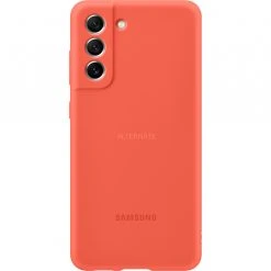 SAMSUNG Silikon Handyhülle für Galaxy S21 FE - Koralle | Schützende Handy Hülle -Smartphone Zubehör Verkaufsgeschäft SAMSUNG Silicone Cover Handyh lle@@1813883 2