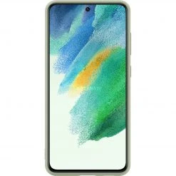 SAMSUNG Silikon Handyhülle für Galaxy S21 FE - Grün | Schützende Handy Hülle -Smartphone Zubehör Verkaufsgeschäft SAMSUNG Silicone Cover Handyh lle@@1813886 4