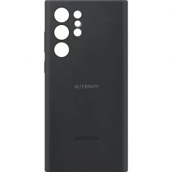 SAMSUNG Silikon Handyhülle für Galaxy S22 Ultra - Schwarz | Robuste Handy Hüllen -Smartphone Zubehör Verkaufsgeschäft SAMSUNG Silicone Cover Handyh lle@@1824918 3