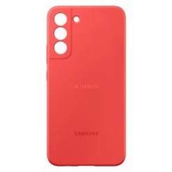 SAMSUNG Silikon Handyhülle für Galaxy S22+ (Rot) - Schützende Handy Hülle