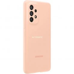 SAMSUNG Silikon Handyhülle für Galaxy A53 5G - Pfirsich | Schützende Handy Cover