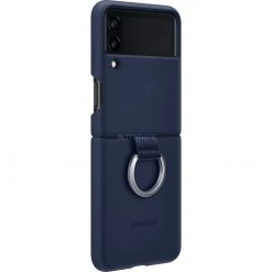 SAMSUNG Silikon Handyhülle mit Ring – Dunkelblau für Galaxy Z Flip3 5G | Schützende Handy Hülle -Smartphone Zubehör Verkaufsgeschäft SAMSUNG Silicone Cover mit Ring Handyh lle@@1793921 3