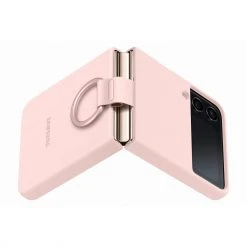 SAMSUNG Silikon Handyhülle mit Ring - Pink, Kompatibel mit Galaxy Z Flip4 -Smartphone Zubehör Verkaufsgeschäft SAMSUNG Silicone Cover mit Ring Handyh lle@@1865880 4