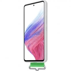 SAMSUNG Silikon Handyhülle mit Trageband für Galaxy A53 5G - Weiß/Grün | Robuste Handy Hülle -Smartphone Zubehör Verkaufsgeschäft SAMSUNG Silicone Cover with Strap Handyh lle@@1834675 5