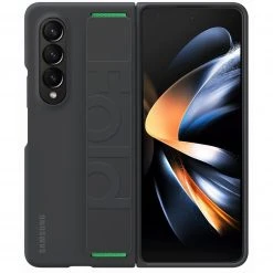 SAMSUNG Silicone Grip Cover Handyhülle für Galaxy Z Fold4 - Schwarz/Grün | Robuste & Strapazierfähige Handy Hülle -Smartphone Zubehör Verkaufsgeschäft SAMSUNG Silicone Grip Cover Handyh lle@@1865888 2
