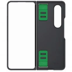 SAMSUNG Silicone Grip Cover Handyhülle für Galaxy Z Fold4 - Schwarz/Grün | Robuste & Strapazierfähige Handy Hülle -Smartphone Zubehör Verkaufsgeschäft SAMSUNG Silicone Grip Cover Handyh lle@@1865888 4