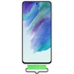 SAMSUNG Silikon Handyhülle mit Trageband für Galaxy S21 FE 5G - Weiß -Smartphone Zubehör Verkaufsgeschäft SAMSUNG Silicone cover with Strap Handyh lle@@1813978 4