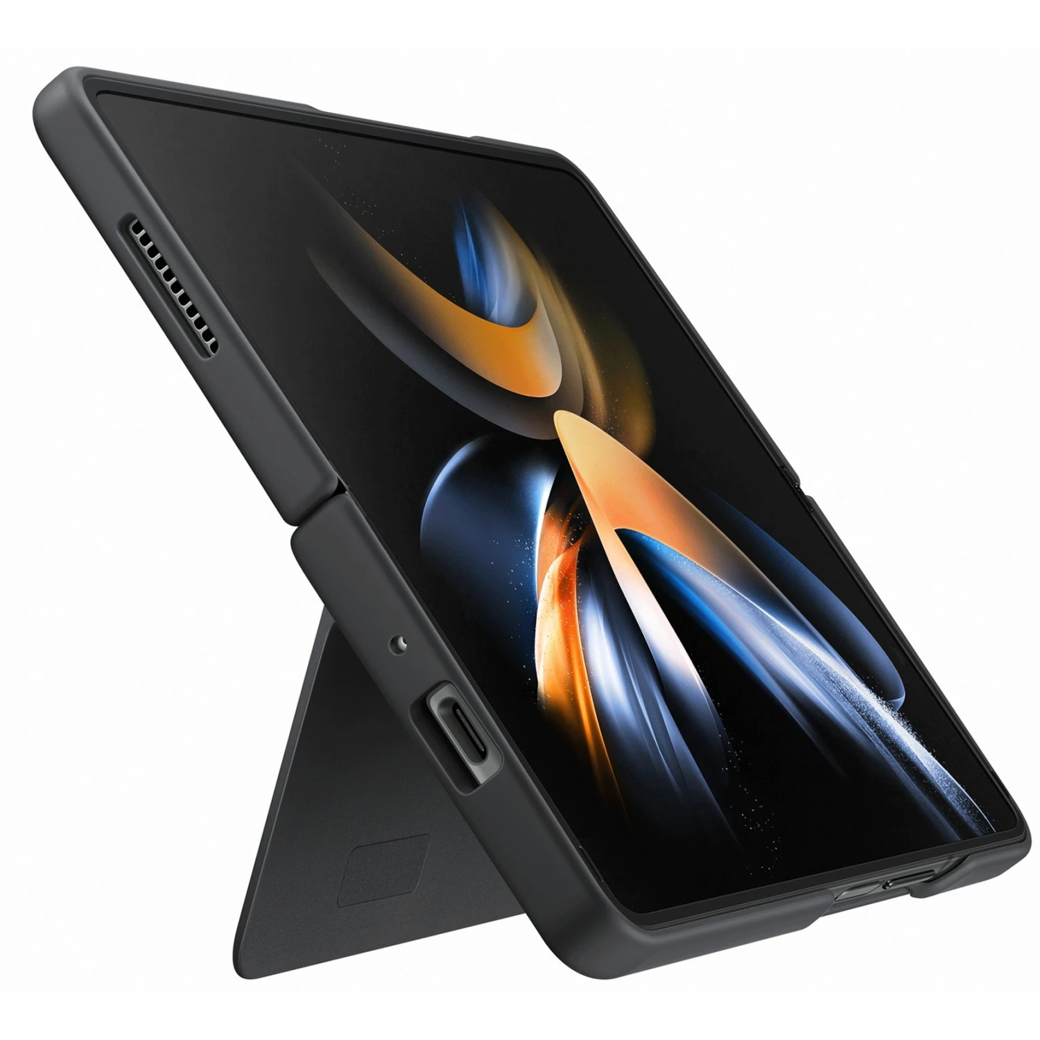 SAMSUNG Slim Standing Cover Handyhülle für Galaxy Z Fold4 - Schwarz | Schützende & Stylische Hülle 6 SAMSUNG Slim Standing Cover Handyhülle für Galaxy Z Fold4 - Schwarz | Schützende & Stylische Hülle – Bild 6