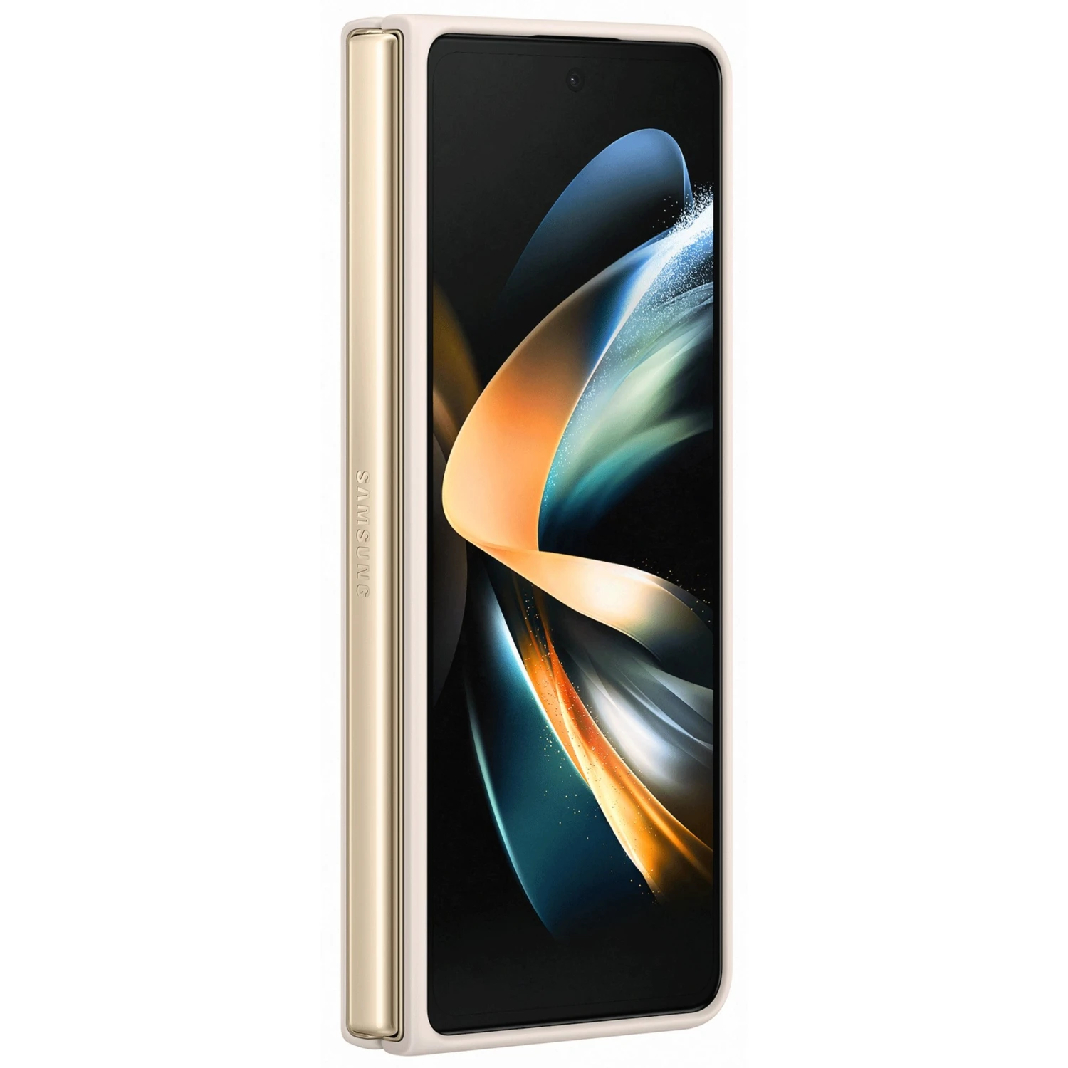 SAMSUNG Slim Standing Cover Handyhülle für Galaxy Z Fold4 - Beige | Schützende & Stylische Hülle 2 SAMSUNG Slim Standing Cover Handyhülle für Galaxy Z Fold4 - Beige | Schützende & Stylische Hülle – Bild 2
