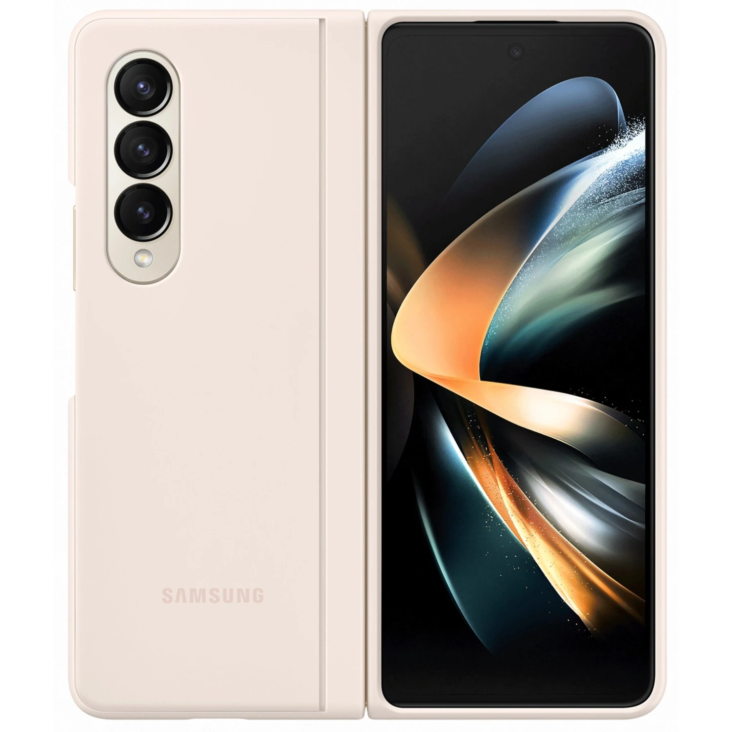 SAMSUNG Slim Standing Cover Handyhülle für Galaxy Z Fold4 - Beige | Schützende & Stylische Hülle 3 SAMSUNG Slim Standing Cover Handyhülle für Galaxy Z Fold4 - Beige | Schützende & Stylische Hülle – Bild 3