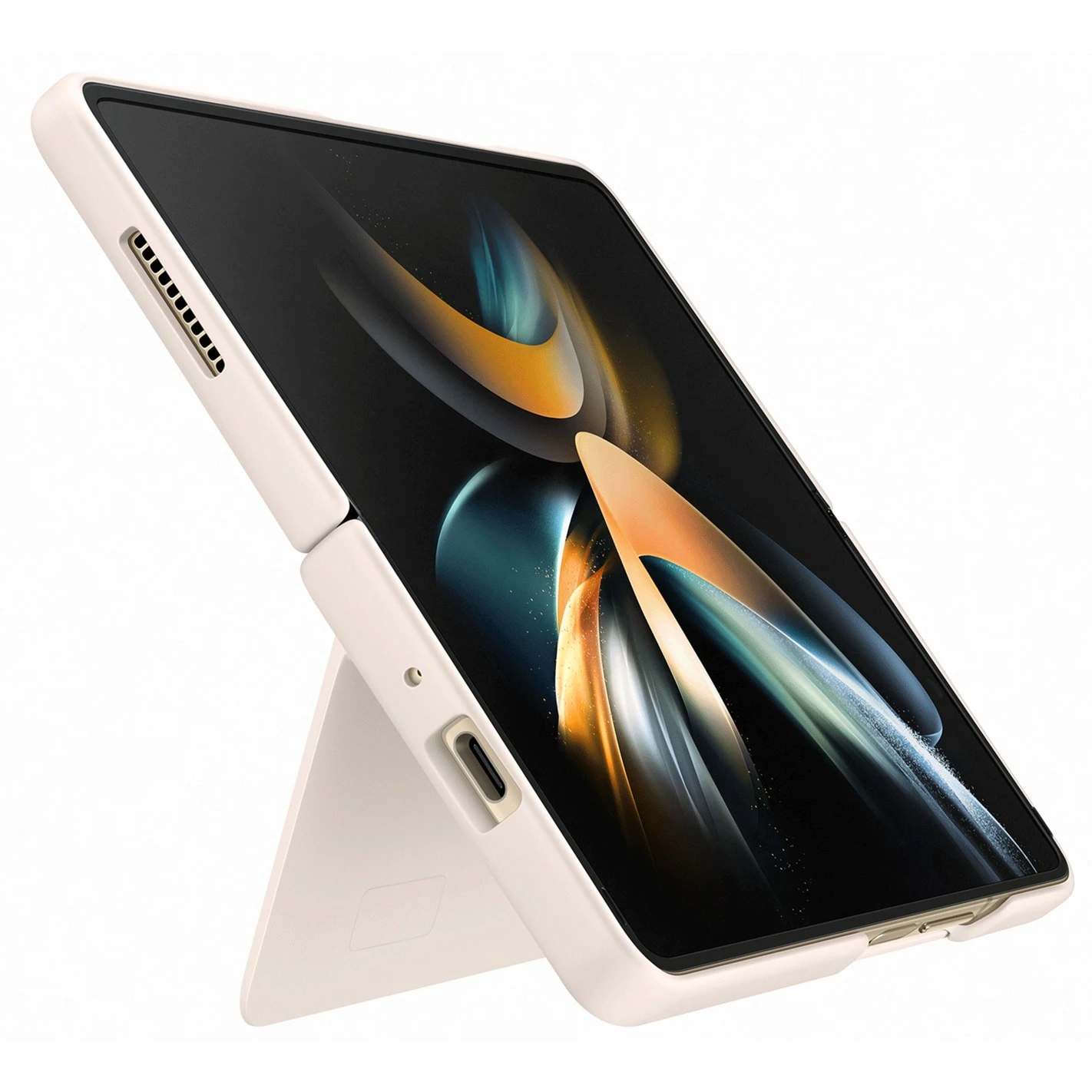 SAMSUNG Slim Standing Cover Handyhülle für Galaxy Z Fold4 - Beige | Schützende & Stylische Hülle 6 SAMSUNG Slim Standing Cover Handyhülle für Galaxy Z Fold4 - Beige | Schützende & Stylische Hülle – Bild 6
